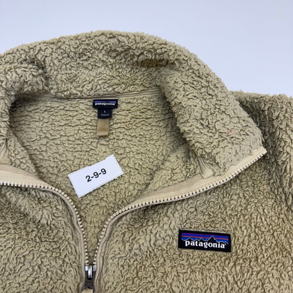 Patagonia Pullover Womens Large Tan Los Gatos Fleece Gorpcore Cabin Pullover - Picture 5 of 10